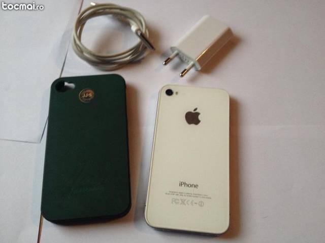 iPhone 4s alb de 16 GB pe Orange, impecabil