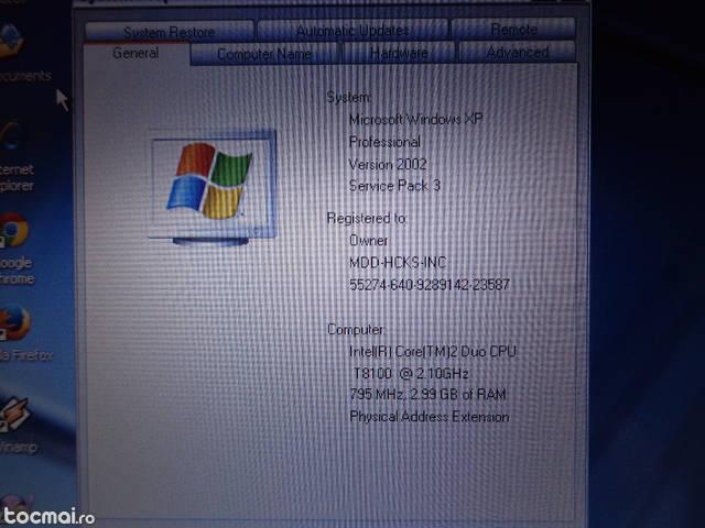 Laptop Dell 1525 Core2Duo 3 giga RAM HDMI