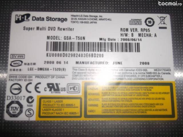 Super- multi Laptop SATA DVD Rewriter Drive GSA- T50N