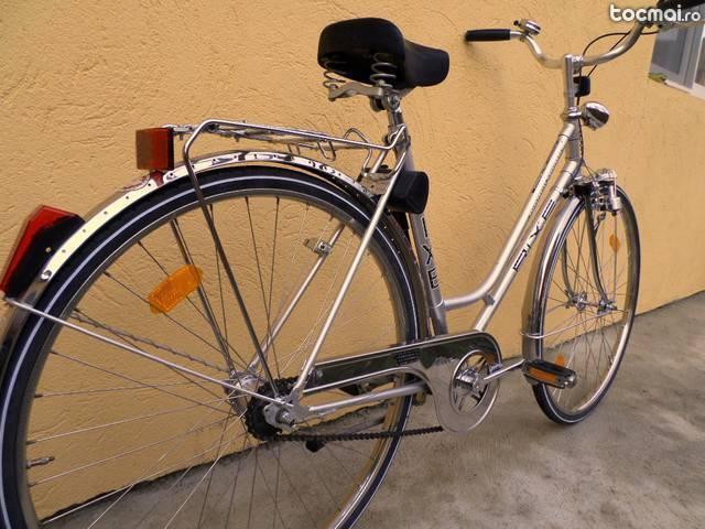 Bicicleta Rixe City Bike, Full inox, roti 28