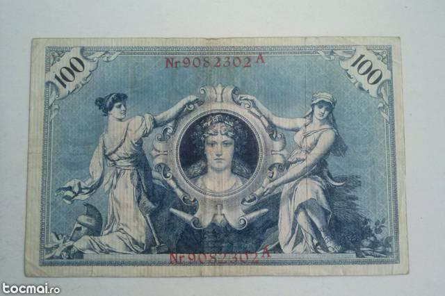 bancnota 100 marci 1908- Germania