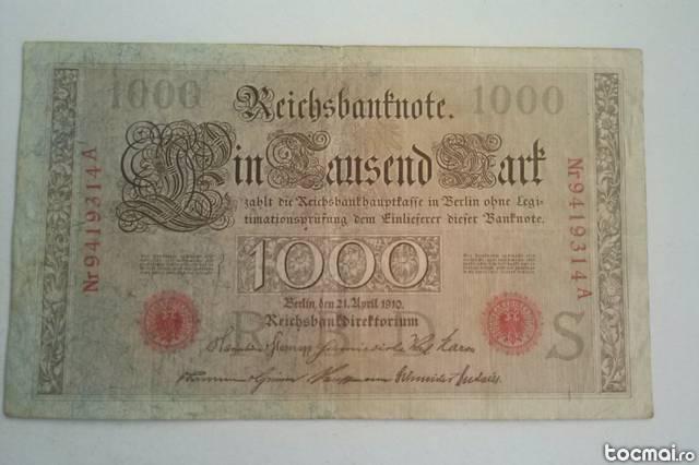 Bancota 1000 marci 1910- Germania