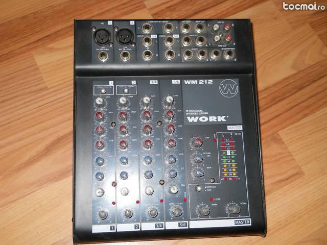 Mixer work wm212 6 channel stereo mixer master