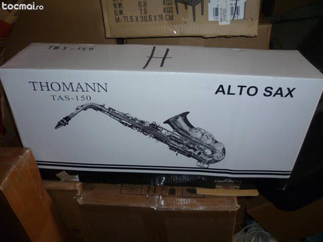 Saxofon alto mi- bemol thomann tas- 150+cufar+mustiuc+