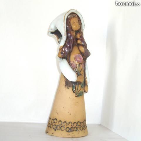 Statueta ceramica Studio- Art semnata Kerstin Gronvall
