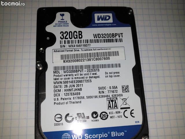 HDD / hard disk / hardisk 320 gb pe sata - laptop