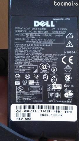 Incarcator alimentator Nou laptop DELL Slim, original. PA- 12