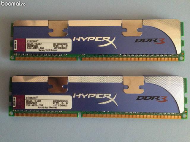 Kit dual ddr3 2x1gb 1600mhz kingston hyperx