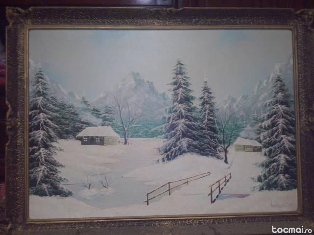 Tablou cu peisaj de iarna din 1993