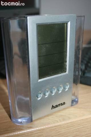 Ceas - termometru LCD Hamma(birou)