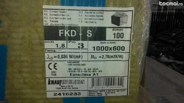 Vata bazaltica Knauf 10cm. FKD- S. 106mp.