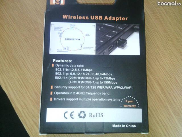 Adaptor wireless 150 mbps nou