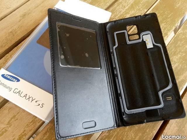 Carcasa Activa/ Husa S- View Samsung Galaxy S5[Noua, activa]