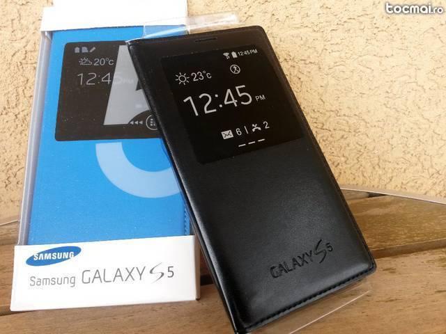 Carcasa Activa/ Husa S- View Samsung Galaxy S5[Noua, activa]