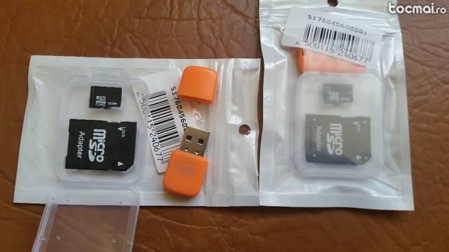 Card microsd clasa 10 cu adaptor SD si adaptor usb