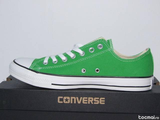 Green Canvas Converse culoare verde deschis