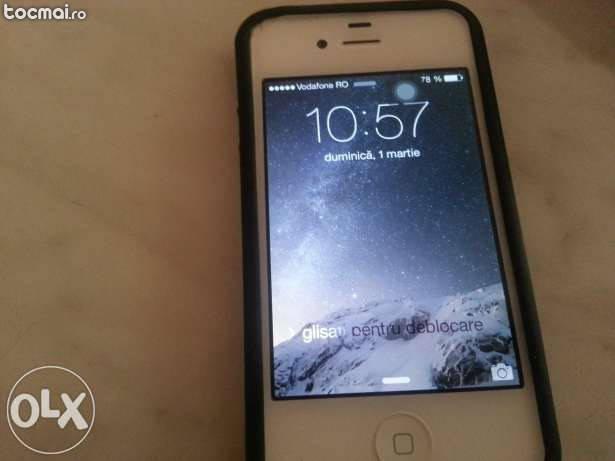 Iphone 4s alb 16 gb neverloked (accesorii originale)
