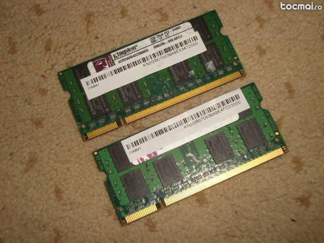 Kit Memorie Laptop 4GB DDR2 (2x2GB)