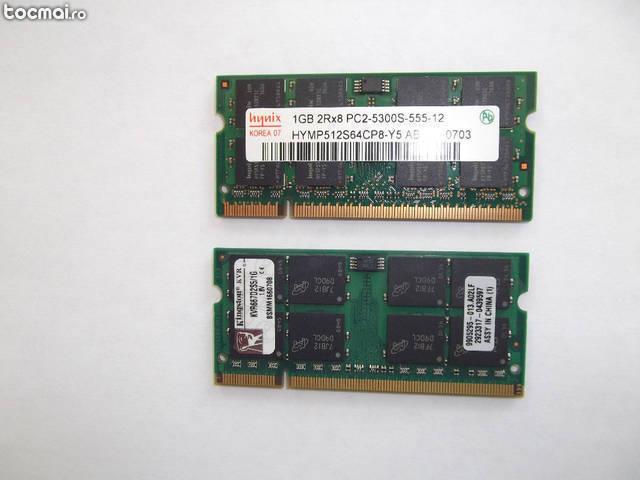 Memorii laptop DDR2 2 x 1Gb