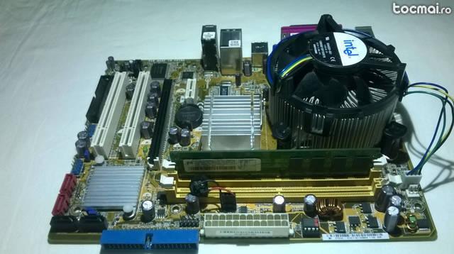 Placa de baza Asus socket775+2gb ddr2+ procesor e6550+cooler