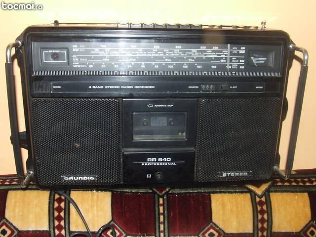 Radio casetofon Grundig RR 460 profesional de colectie