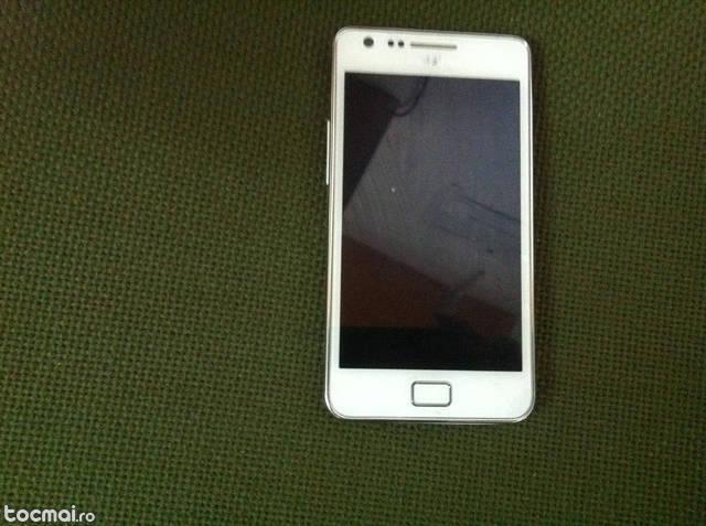 Samsung s2 plus, alb, impecabil
