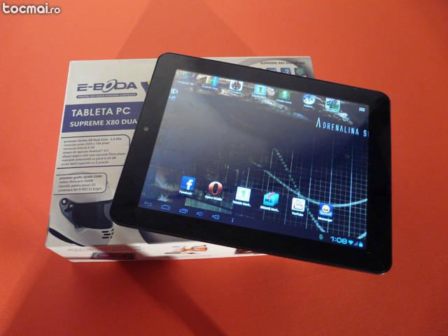 Tableta e- boda supreme x80 cu procesor dual- core