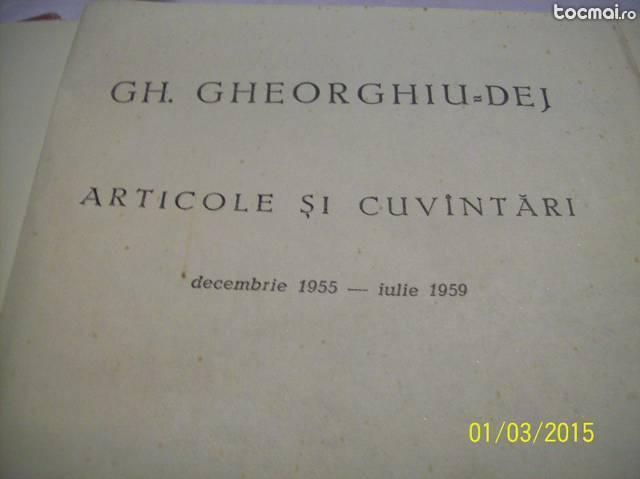 articole si cuvintari- gh. gheorghiu- dej- 1959