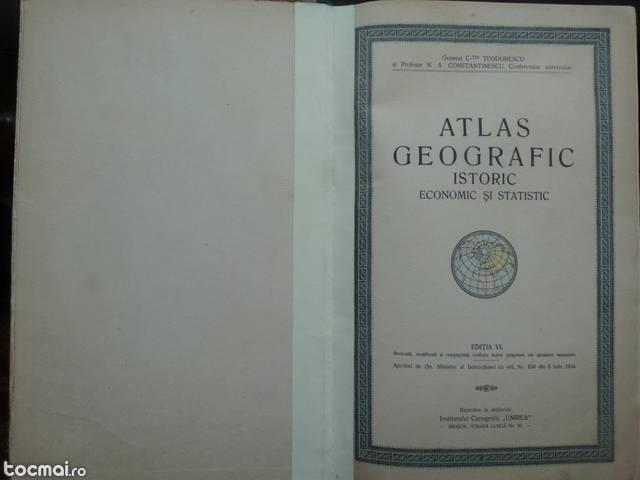 Atlasul Romaniei , harti , stema , Brasov , 1934