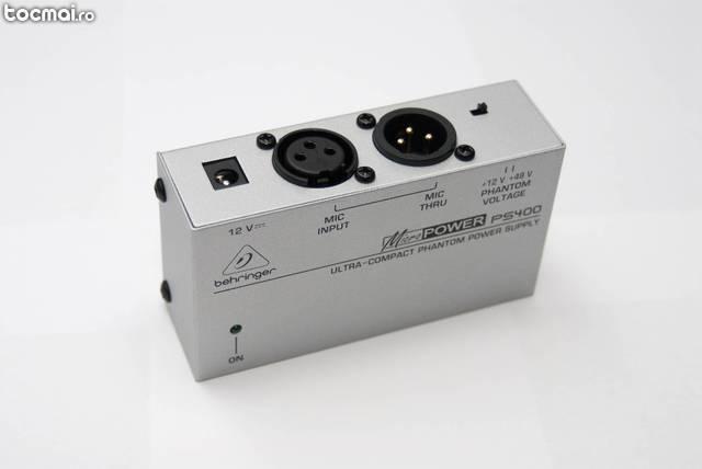 Behringer PS400 - Sursa Phantom Power Microfon +12V +48V
