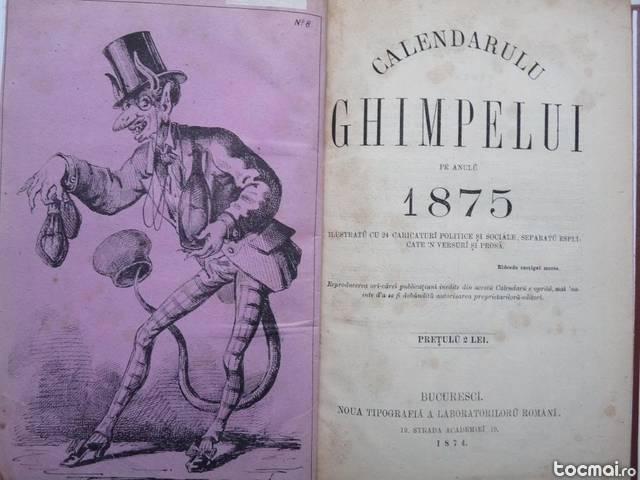 Calendarul ghimpelui , 1875 , cu 24 gravuri