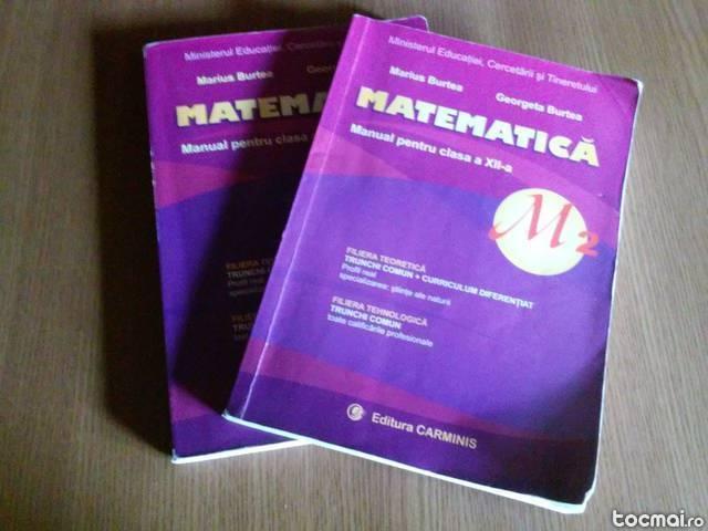 Manual matematica, M2 clasa a XI- a si clasa a XII- a.