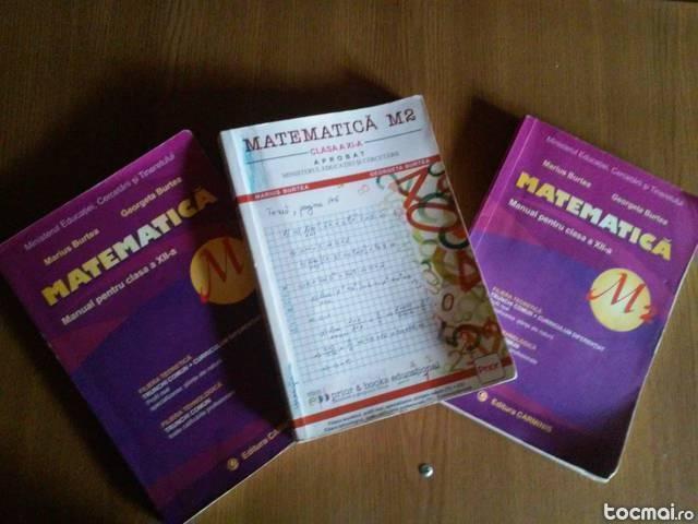 Manual matematica, M2 clasa a XI- a si clasa a XII- a.