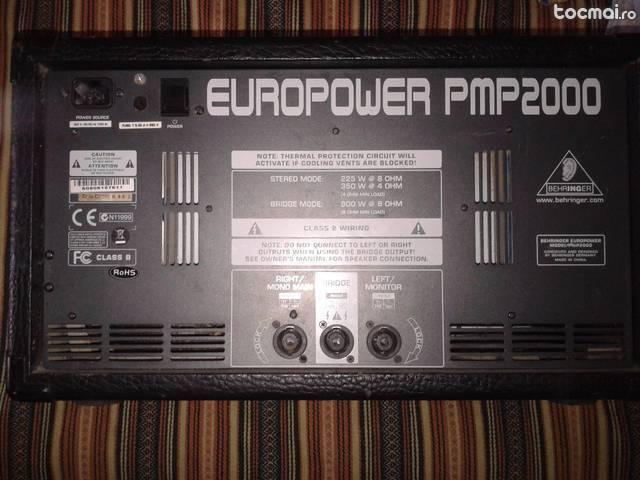 Mixer behringer pmp 2000 cu amplificare