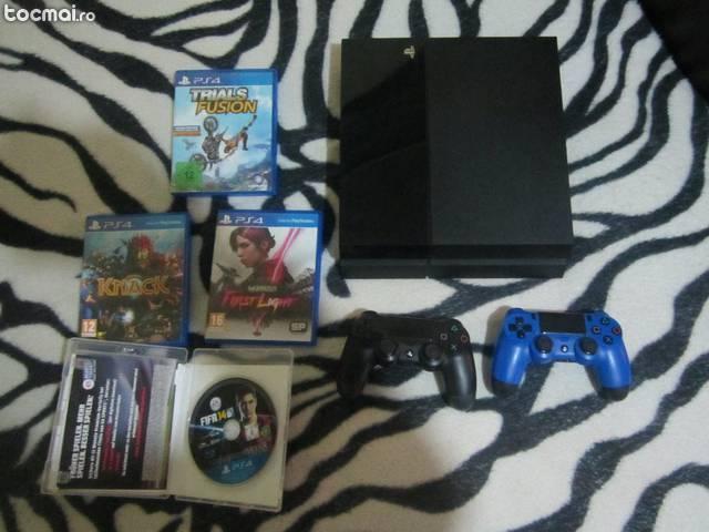 PlayStation 4 PS4 500gb 2 controllere si 4 jocuri