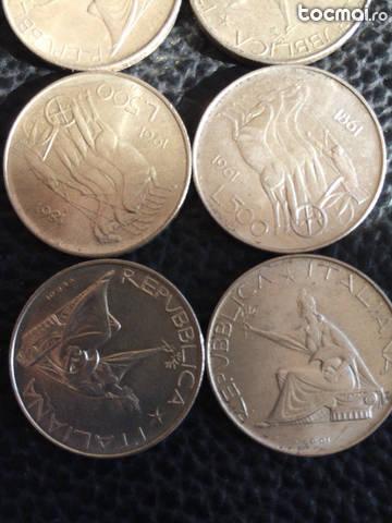 Lot 10 monezi de argint masiv ! 500 lire italiene !