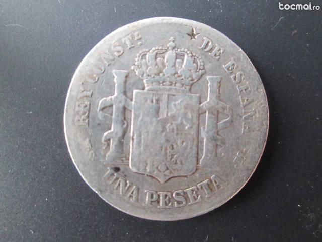 Una peseta 1883
