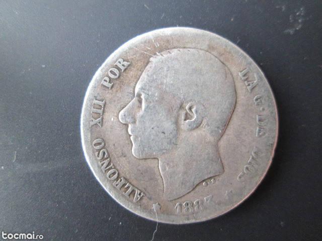Una peseta 1883