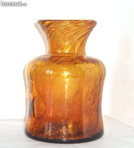 Vaza colectie cristal amber marigold design Erik Hoglund