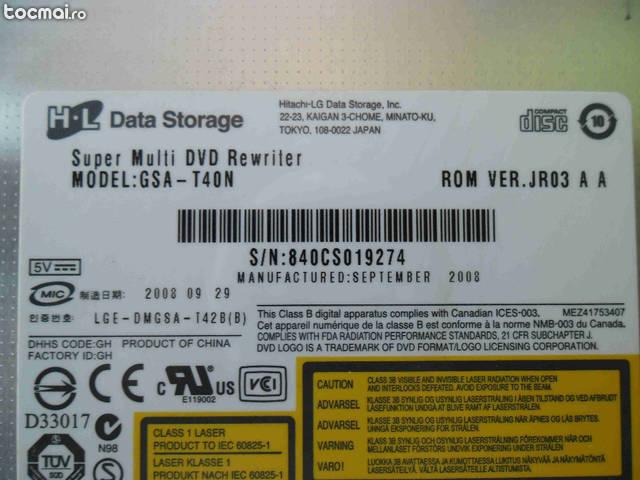 DVD RW Writer laptop LG SuperMulti GSA- T40N IDE