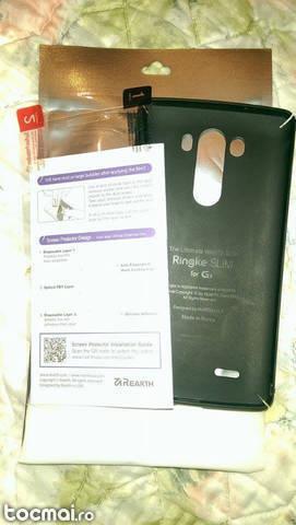 Husa LG G3 Ringke Slim + folie ecran