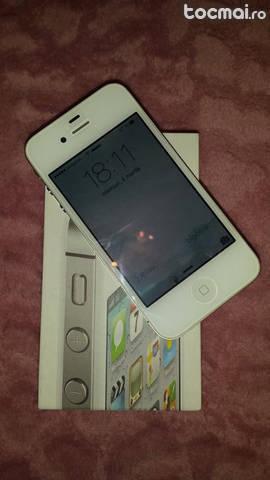 Iphone 4s 16 Gb white impecabil + doua carcase