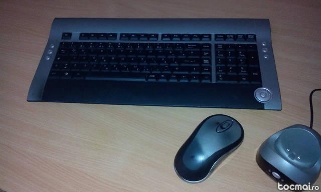 Kit tastatura multimedia lb romana si mouse wireless