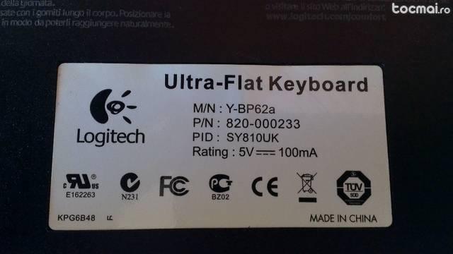 Logitech Ultra- Flat Keyboard USB Model Number: Y- BP62A