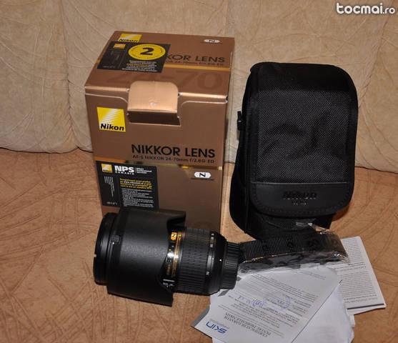 Nikon 24- 70mm2/ 8 nou zero cadre