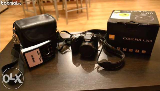 Nikon L310 geanta, acumulatori etc