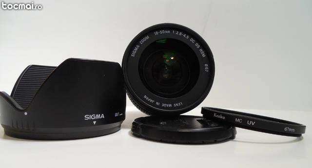 Obiectiv Sigma 18- 50mm 1: 2, 8- 4, 5 DC OS HSM