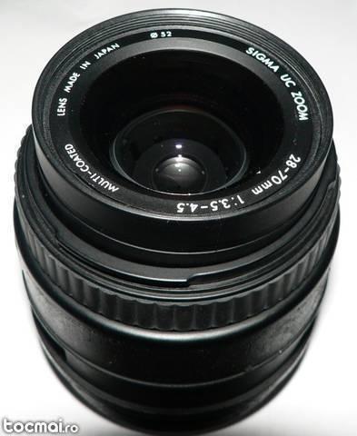 Obiectiv sigma 28- 70mm 1: 3. 5- 4. 5mm d52 mm(defect)