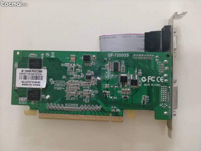 Placa Video GF 7200GS PCI- E 256Mb pt PC/ Computer/ Calculator