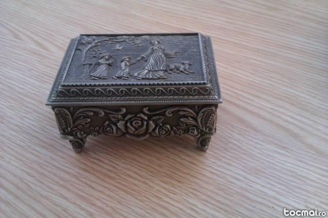 Old Decorated Handwork Tibet Silver Carving